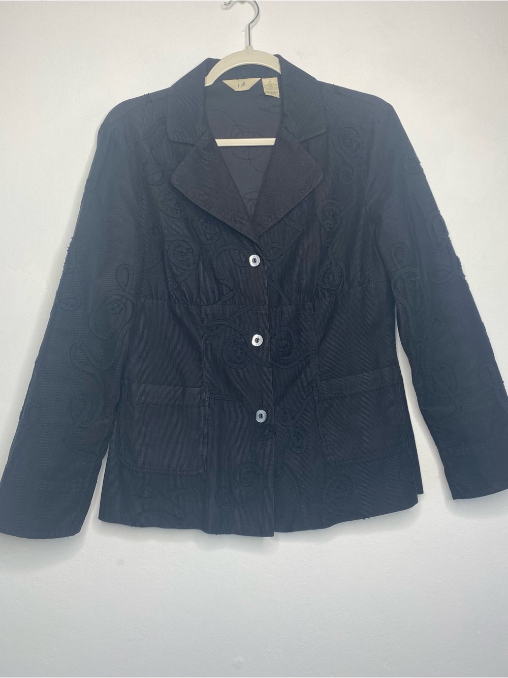 J Jill Corduroy Textured Blazer Size 6 Artsy boho